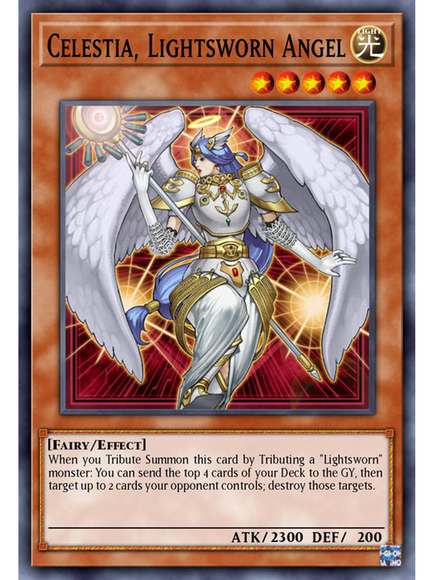 Celestia, Lightsworn Angel - BLC1-EN059 - Common 1st Edition 1