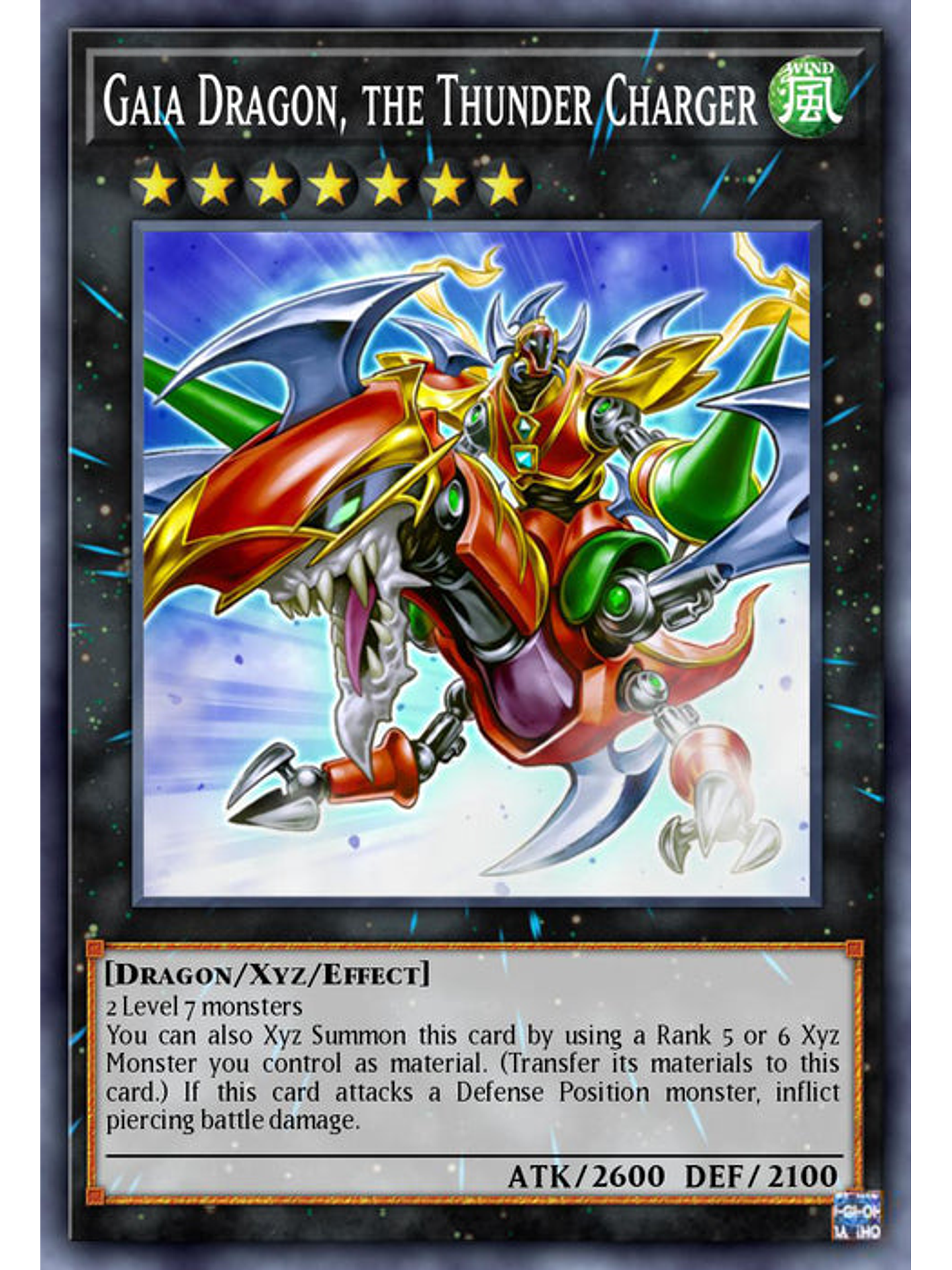 Gaia Dragon, the Thunder Charger - BLC1-EN071 - Common 1st Edition 1