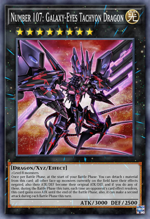 Number 107: Galaxy-Eyes Tachyon Dragon - BLC1-EN072 - Common 1st Edition