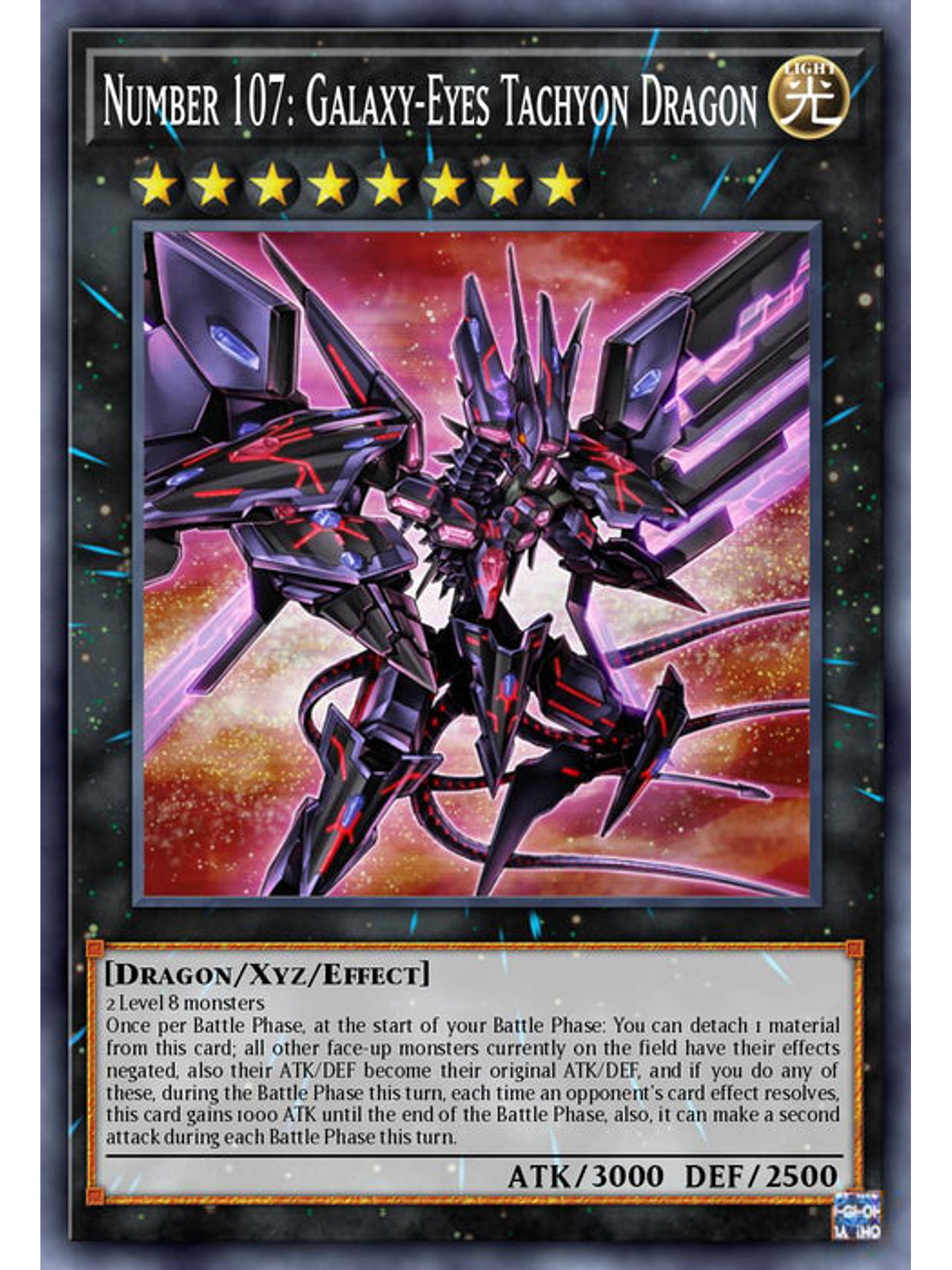 Number 107: Galaxy-Eyes Tachyon Dragon - BLC1-EN072 - Common 1st Edition 1