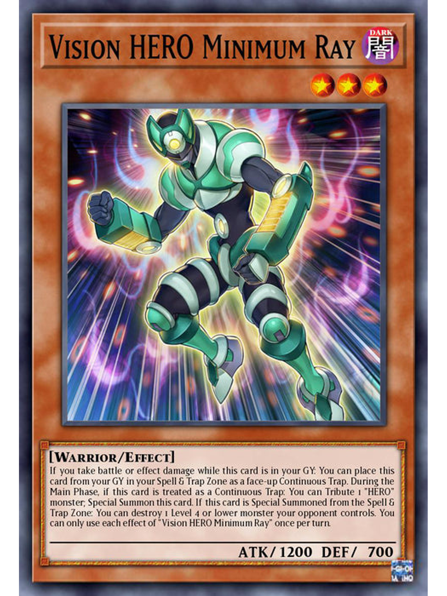 Vision HERO Minimum Ray - BLC1-EN080 - Common 1st Edition 1