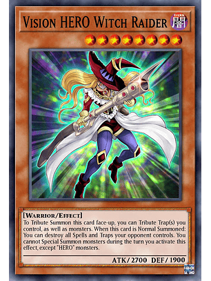 Vision HERO Witch Raider - BLC1-EN098 - Common 1st Edition