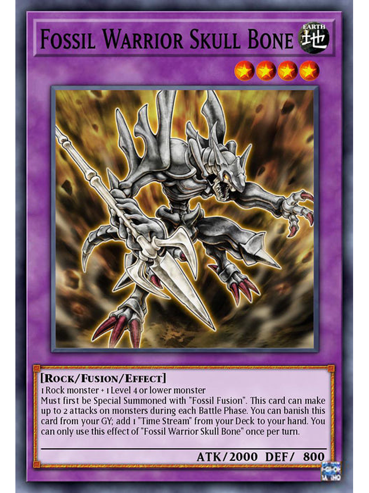 Fossil Warrior Skull Bone - BLC1-EN131 - Common 1st Edition 1