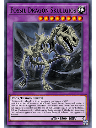 Fossil Dragon Skullgios - BLC1-EN132 - Common 1st Edition