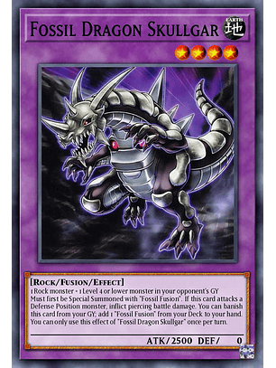 Fossil Dragon Skullgar - BLC1-EN133 - Common 1st Edition