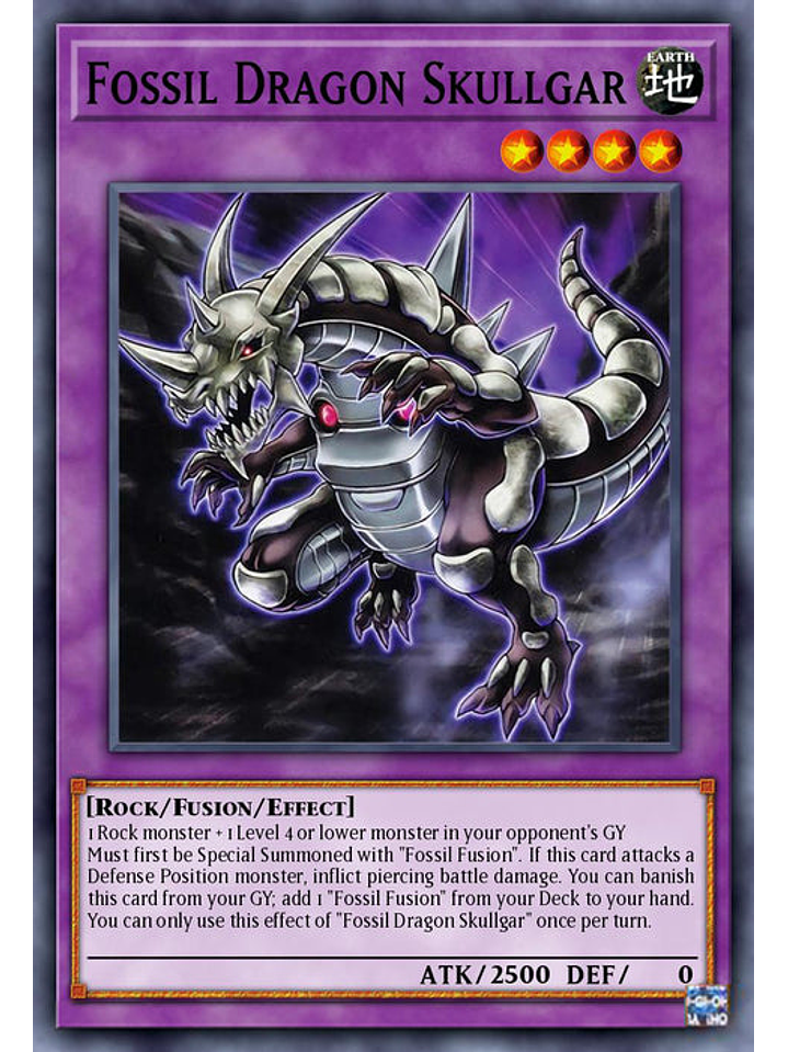 Fossil Dragon Skullgar - BLC1-EN133 - Common 1st Edition 1
