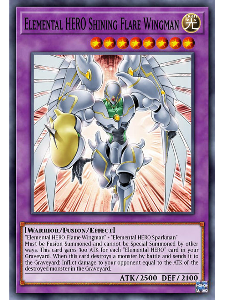 Elemental HERO Shining Flare Wingman - BLC1-EN139 - Common 1st Edition 1