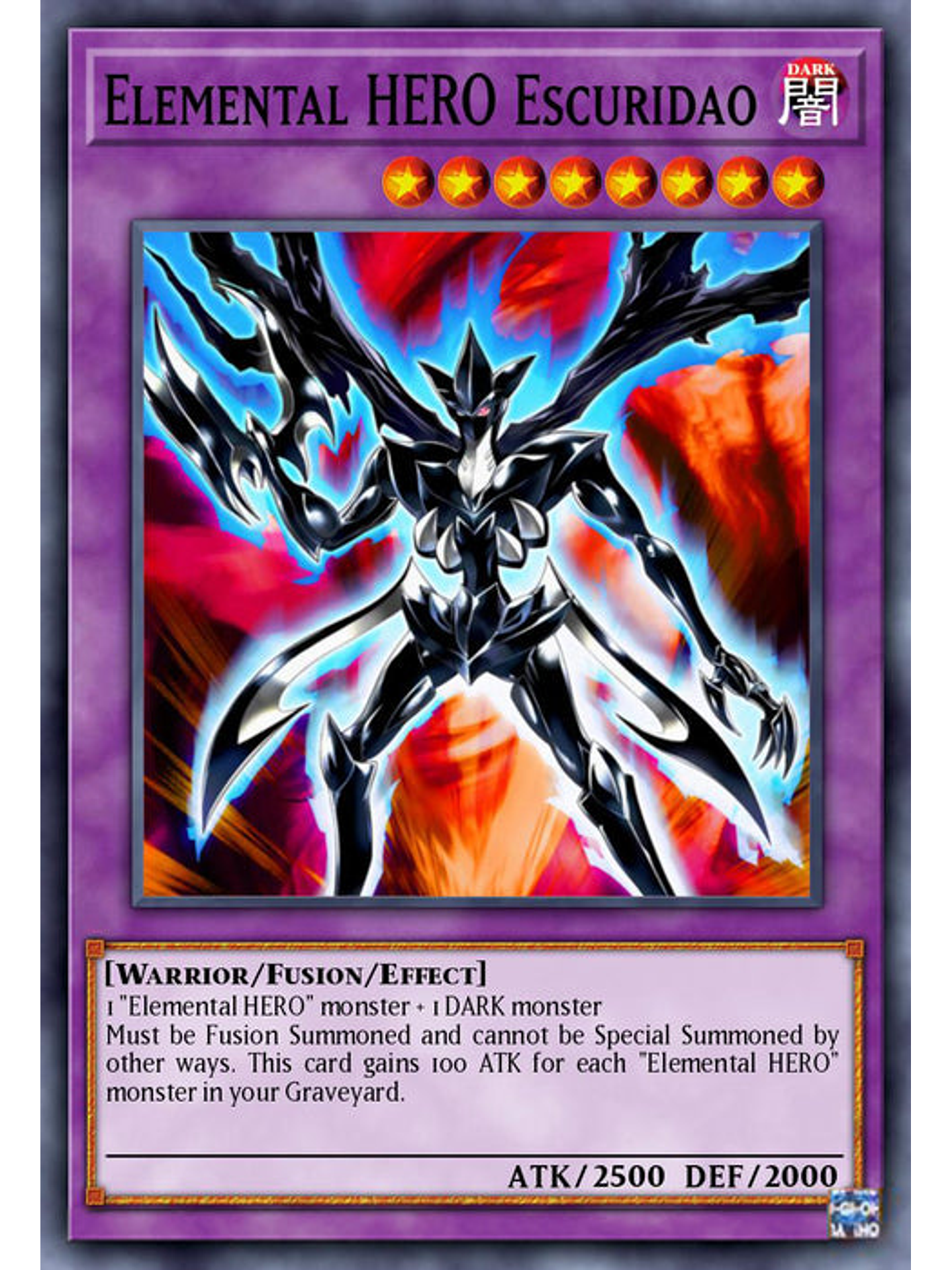 Elemental HERO Escuridao - BLC1-EN141 - Common 1st Edition 1