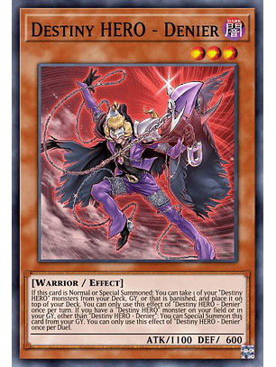 Destiny HERO - Denier - BLC1-EN153 - Common 1st Edition