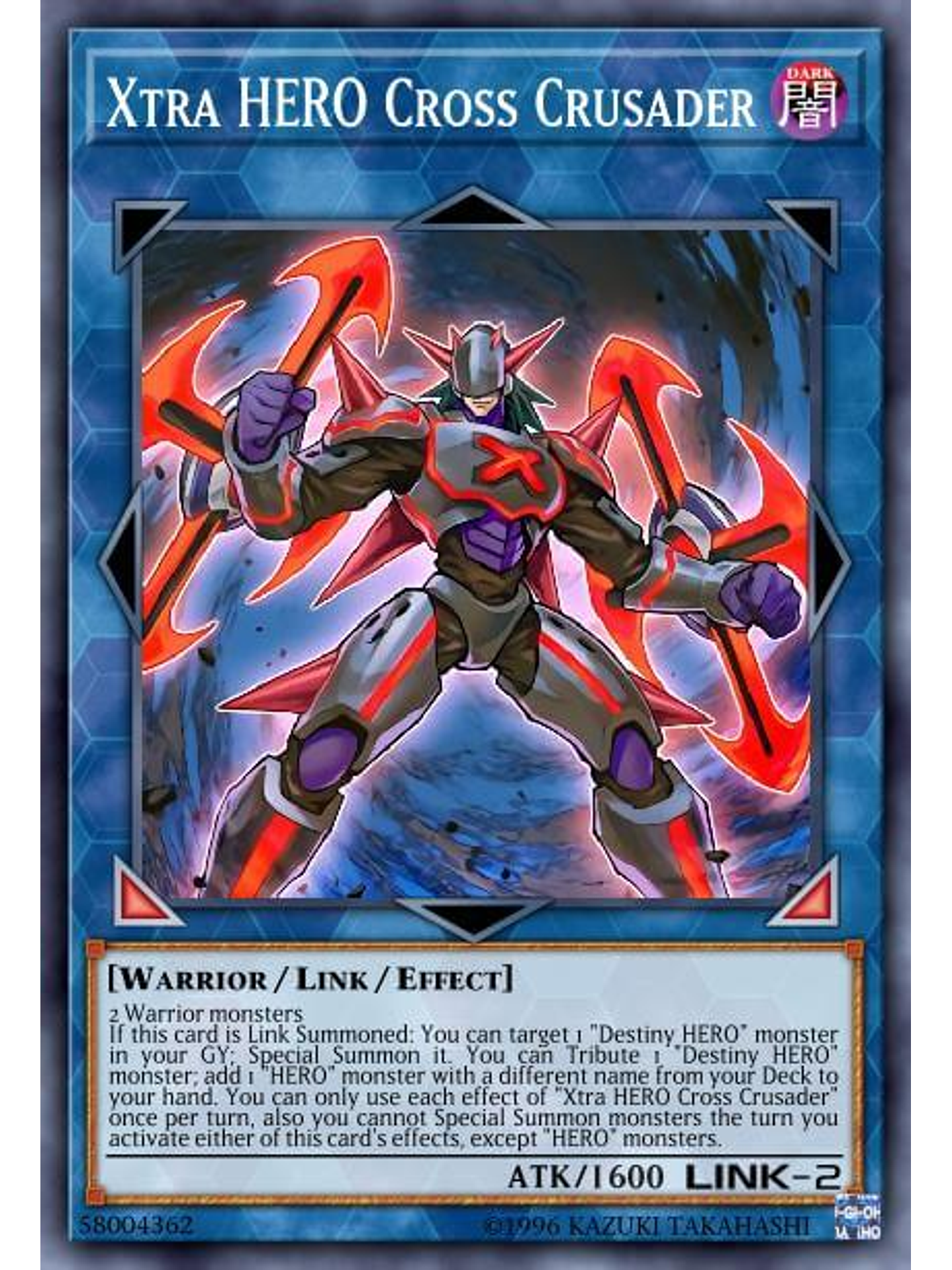 Xtra HERO Cross Crusader - BLC1-EN157 - Common 1st Edition 1