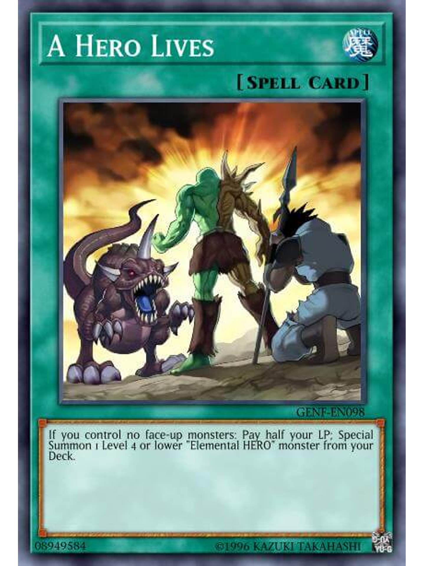 A Hero Lives - BLC1-EN158 - Common 1st Edition 1