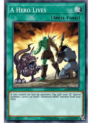 A Hero Lives - BLC1-EN158 - Common 1st Edition