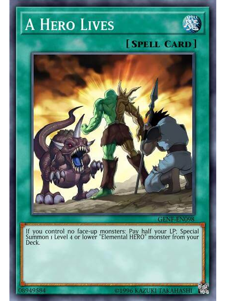 A Hero Lives - BLC1-EN158 - Common 1st Edition 1