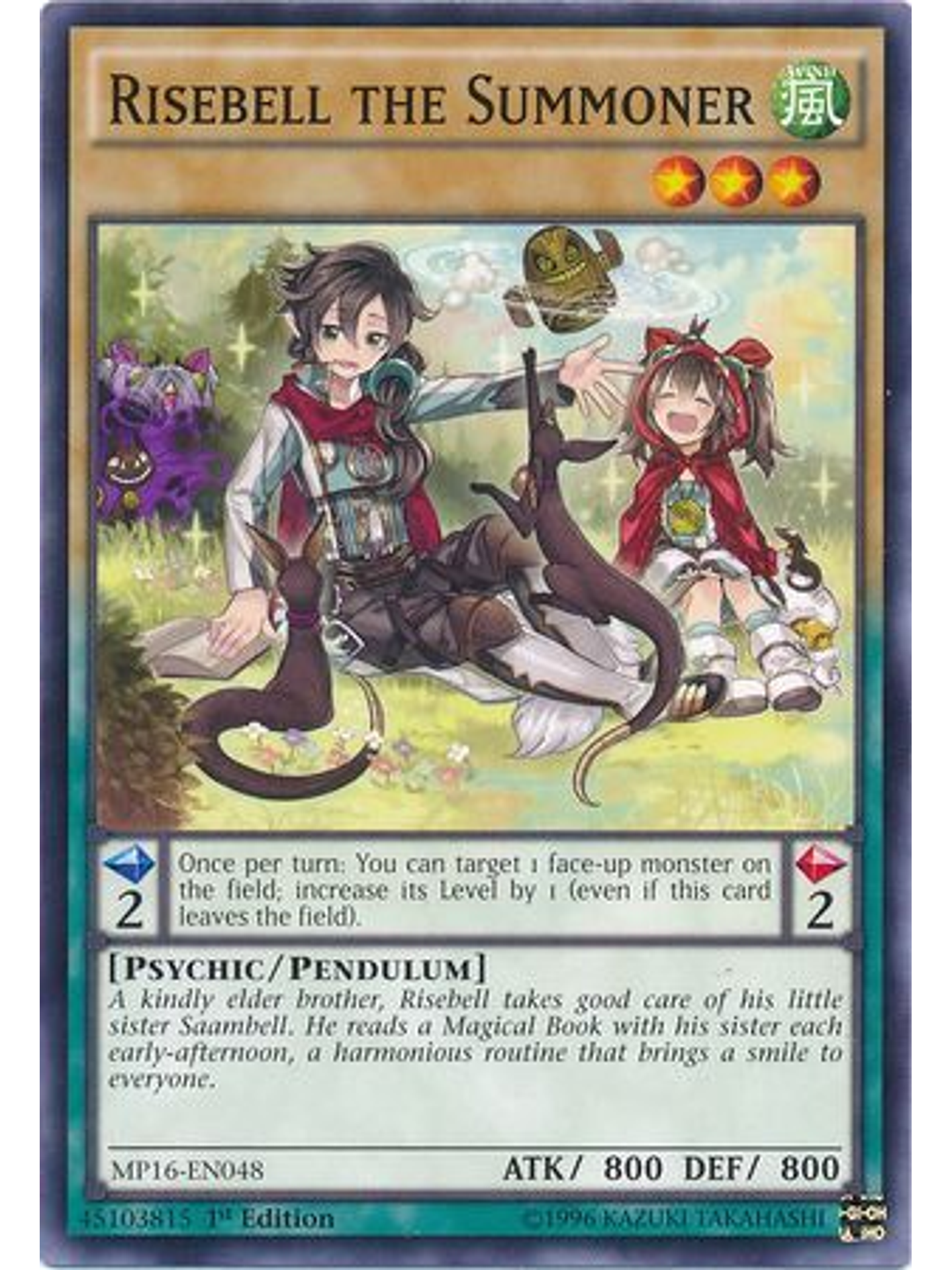 Risebell the Summoner - MP16-EN048 - Common 1st Edition 1