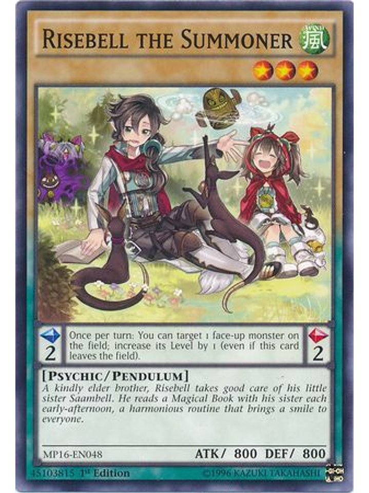 Risebell the Summoner - MP16-EN048 - Common 1st Edition 1