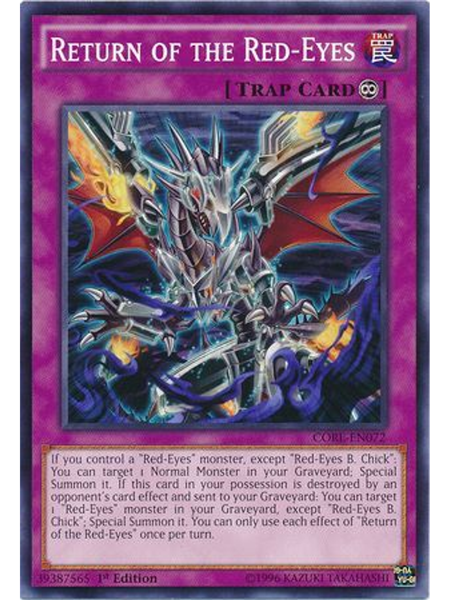 Return of the Red-Eyes - CORE-EN072 - Common 1st Edition 1