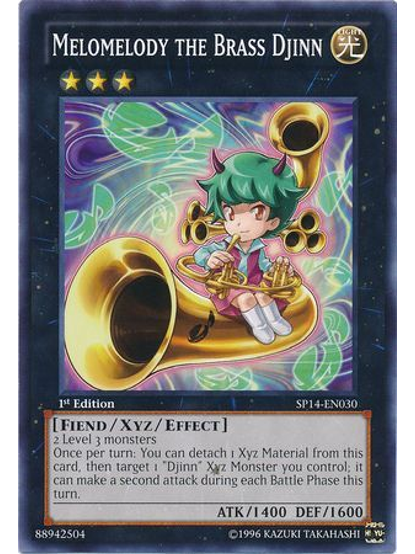 Melomelody the Brass Djinn - SP14-EN030 - Common 1st Edition 1