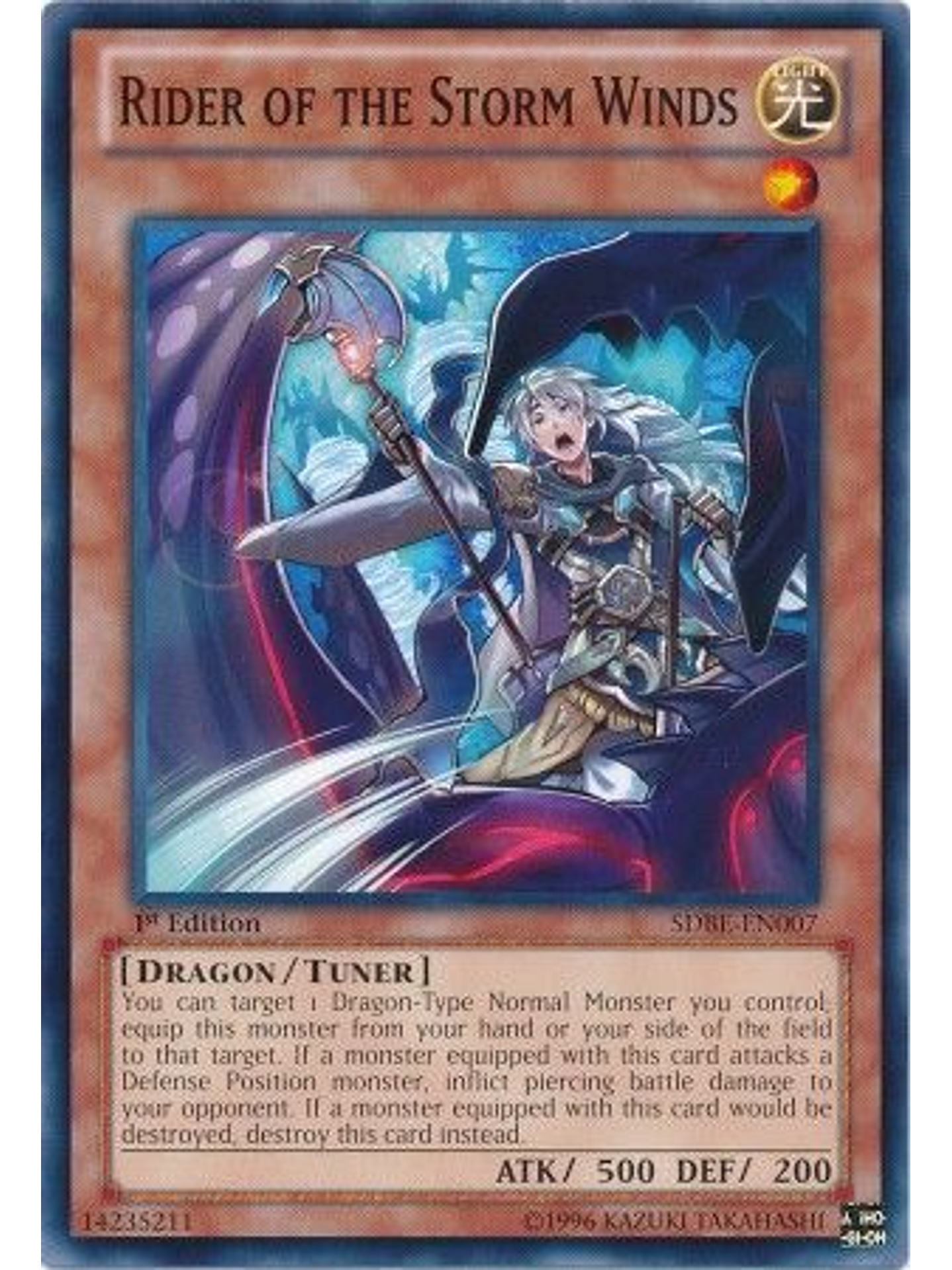 Rider of the Storm Winds - SDBE-EN007 - Common 1st Edition 1