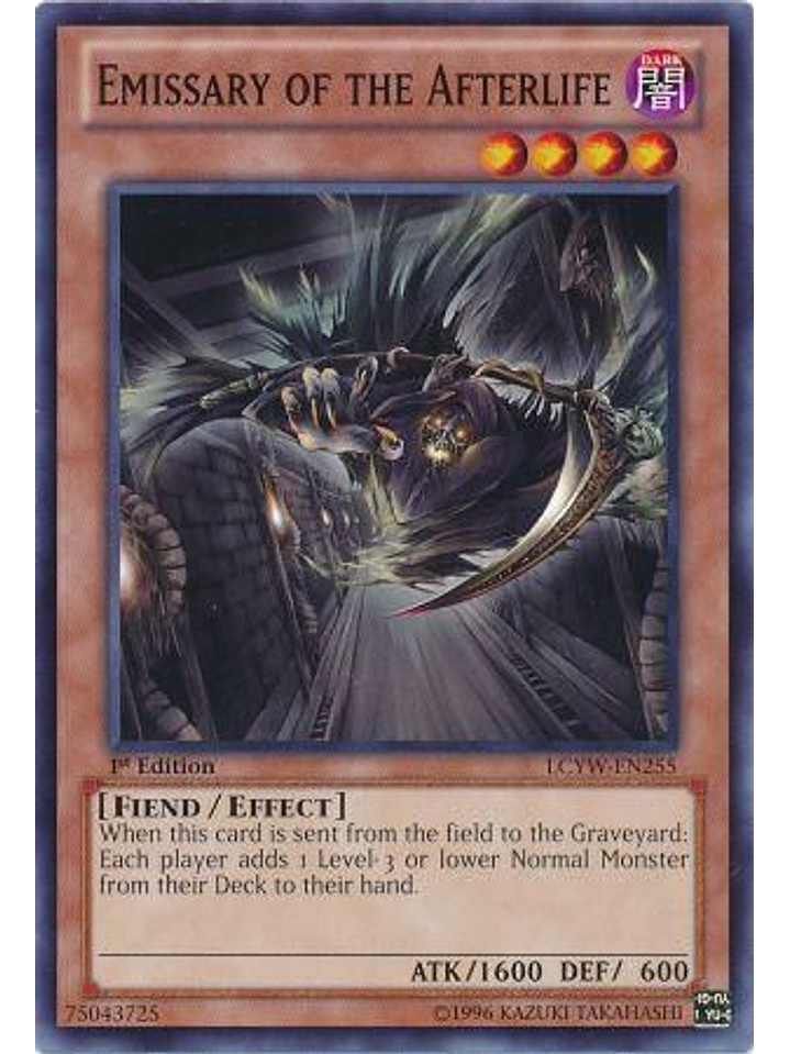 Emissary of the Afterlife - LCYW-EN255 - Common 1st Edition 1