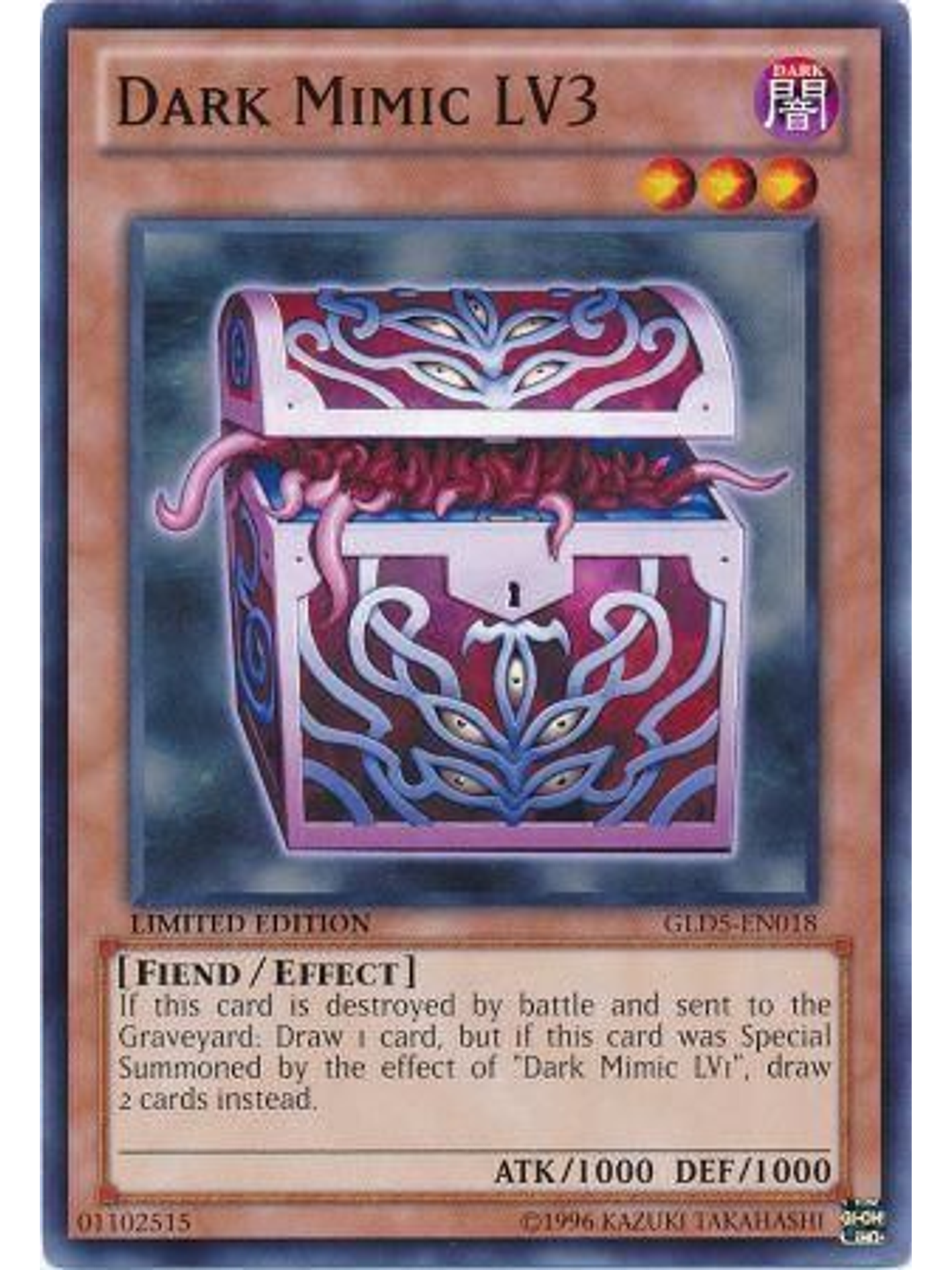 Dark Mimic LV3 - GLD5-EN018 - Common 1