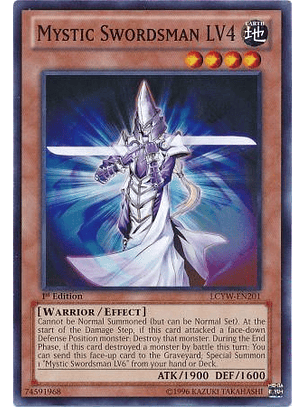 Mystic Swordsman LV4 - LCYW-EN201 - Common 1st Edition