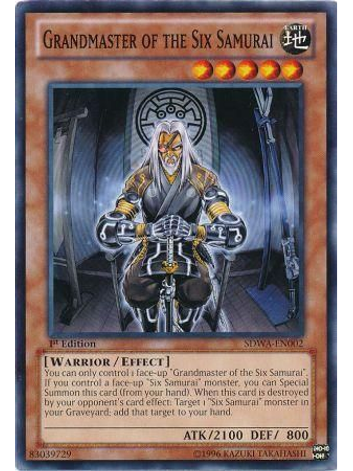 Grandmaster of the Six Samurai - SDWA-EN002 - Common 1st Edition 1