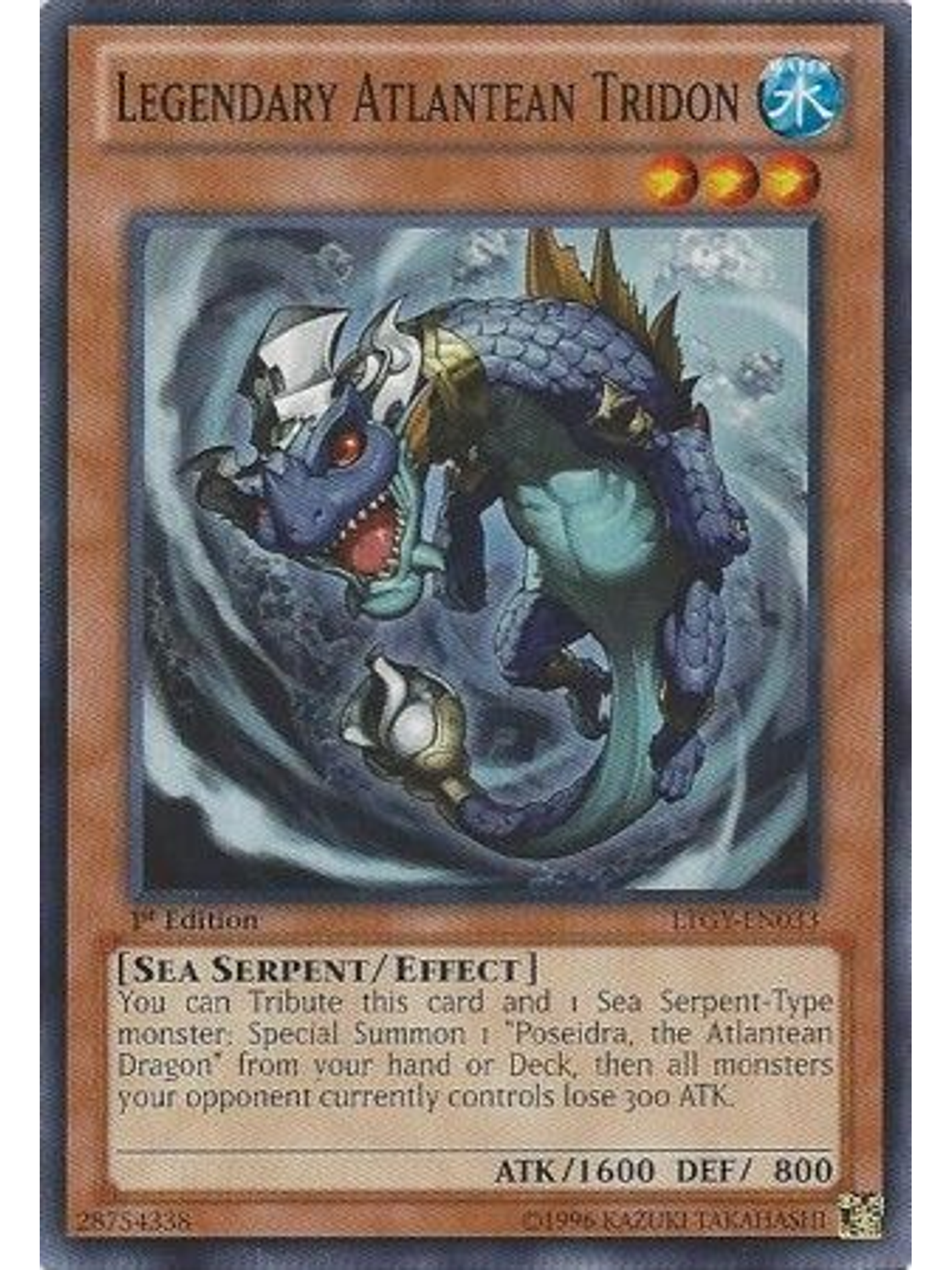 Legendary Atlantean Tridon - LTGY-EN033 - Common 1st Edition 1
