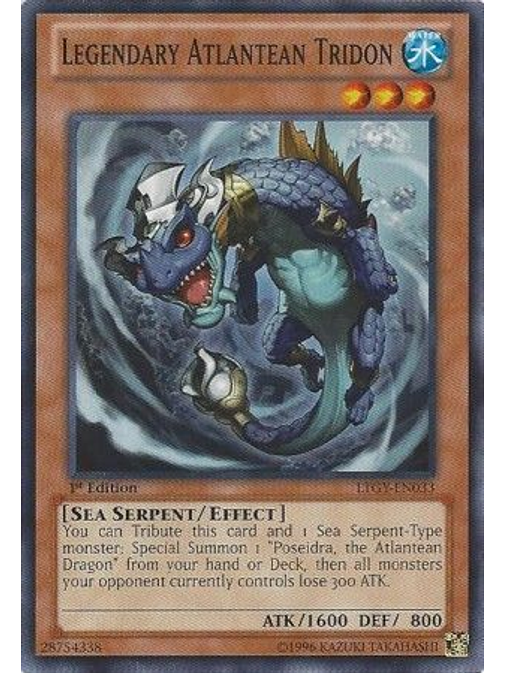Legendary Atlantean Tridon - LTGY-EN033 - Common 1st Edition 1