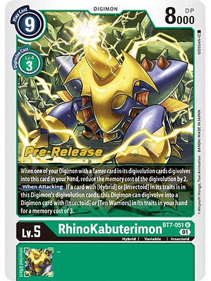 BT7-051 U RhinoKabuterimon PRE