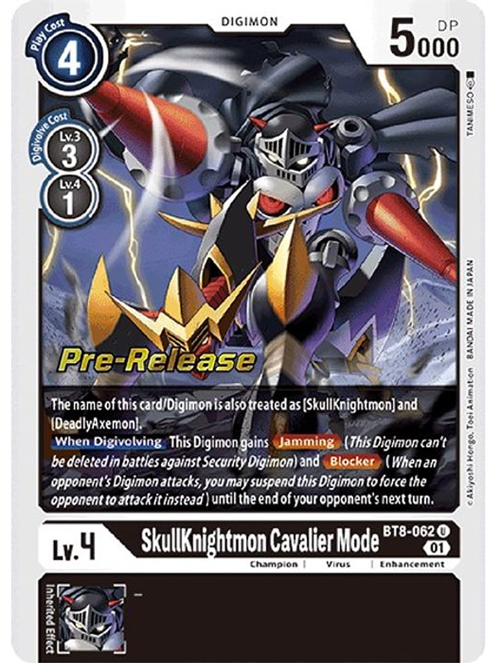 BT8-062 U SkullKnightmon Cavalier Mode PRE 1