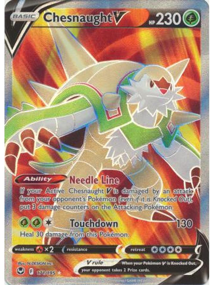 Chesnaught V - 171/195 - Full Art Ultra Rare 1