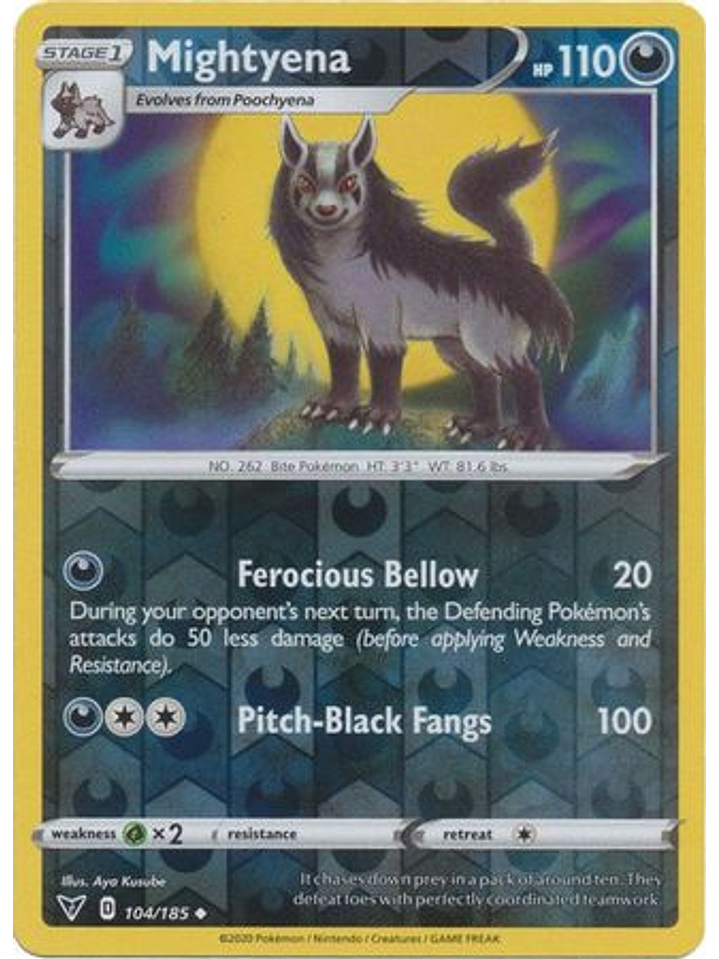 Mightyena - 104/185 - Uncommon Reverse Holo 1