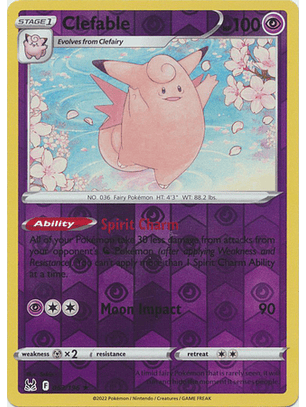 Clefable - 063/196 - Rare Reverse Holo