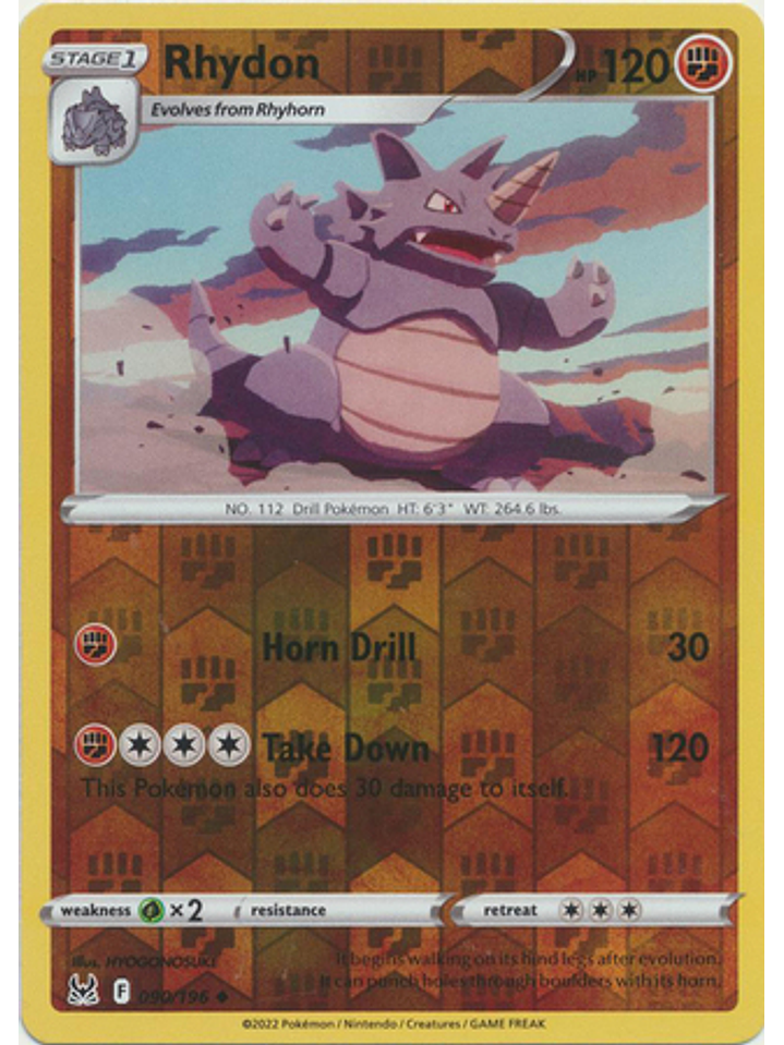 Rhydon - 090/196 - Uncommon Reverse Holo 1