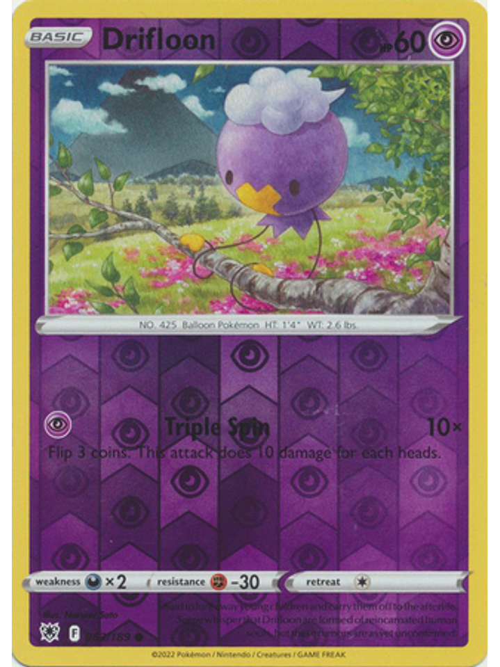 Drifloon - 063/189 - Common Reverse Holo 1