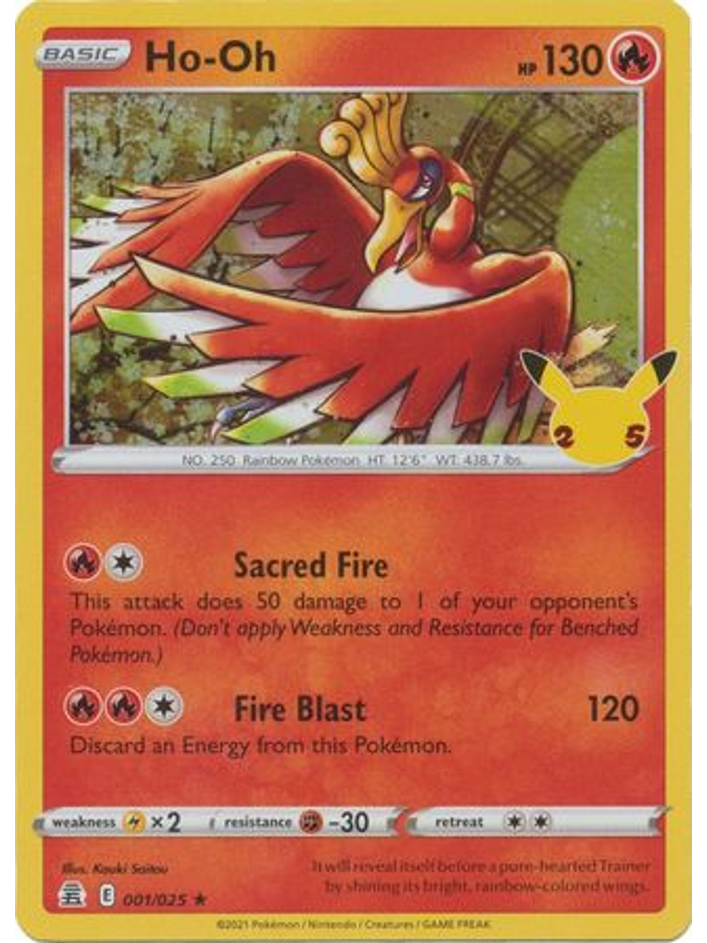 Ho-Oh - 1/25 - Holo Rare 1