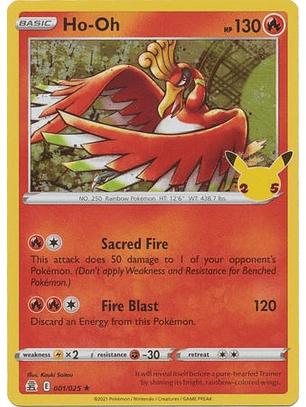 Ho-Oh - 1/25 - Holo Rare