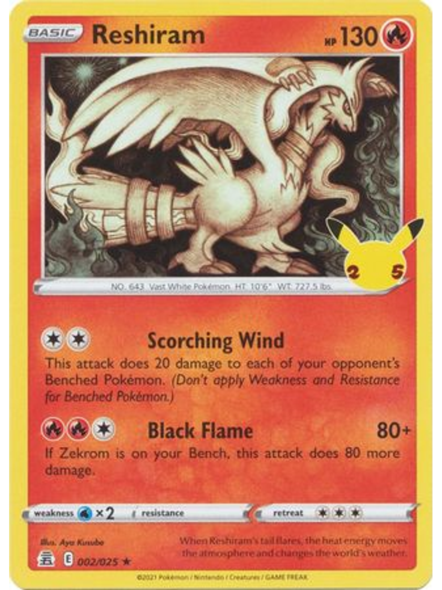 Reshiram - 2/25 - Holo Rare 1