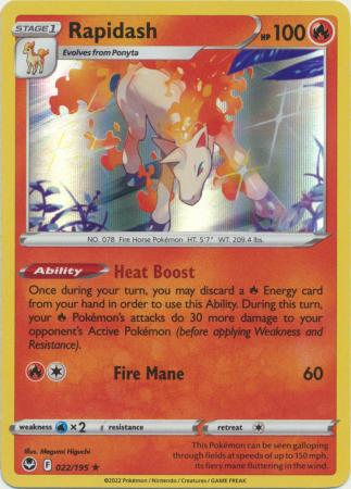 Rapidash - 022/195 - Holo Rare