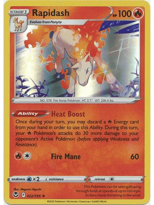 Rapidash - 022/195 - Holo Rare