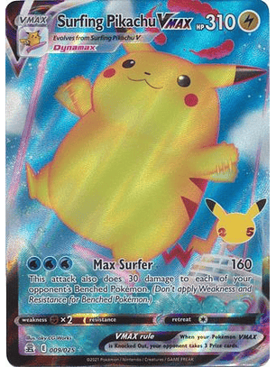 Surfing Pikachu VMAX - 9/25 - Ultra Rare