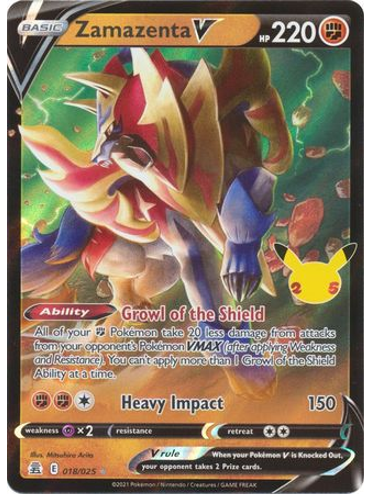 Zamazenta V - 18/25 - Ultra Rare 1