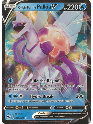 Origin Forme Palkia V - 039/189 - Ultra Rare