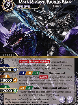 BSS04-018 X Rare Dark Dragon Knight Rixa