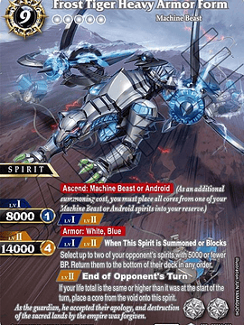 BSS04-052 (Special Rare) Frost Tiger Heavy Armor Form