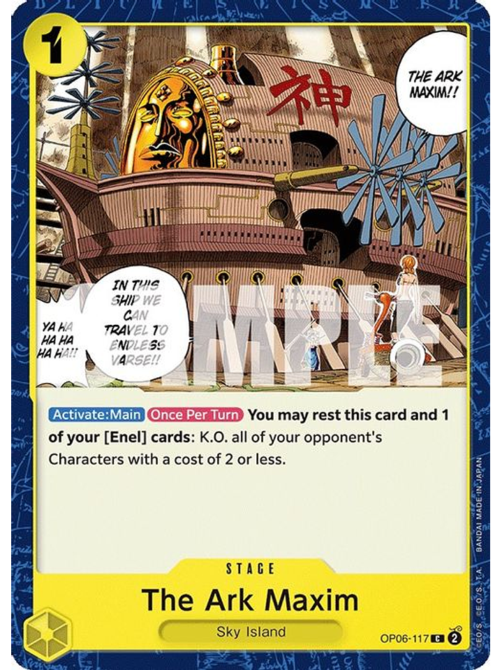 OP06-117 The Ark Maxim 1