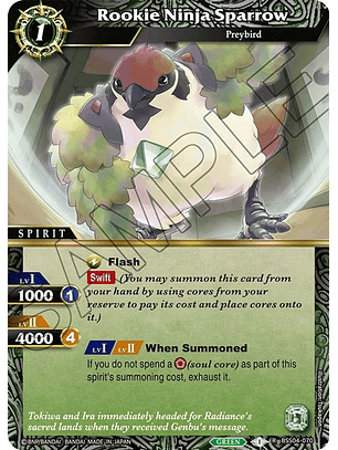 BSS04-070 R Rookie Ninja Sparrow (FOIL)