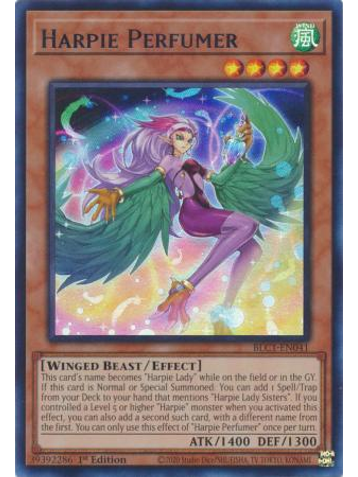 Harpie Perfumer - BLC1-EN041 - Ultra Rare (Silver) 1st Edition 1