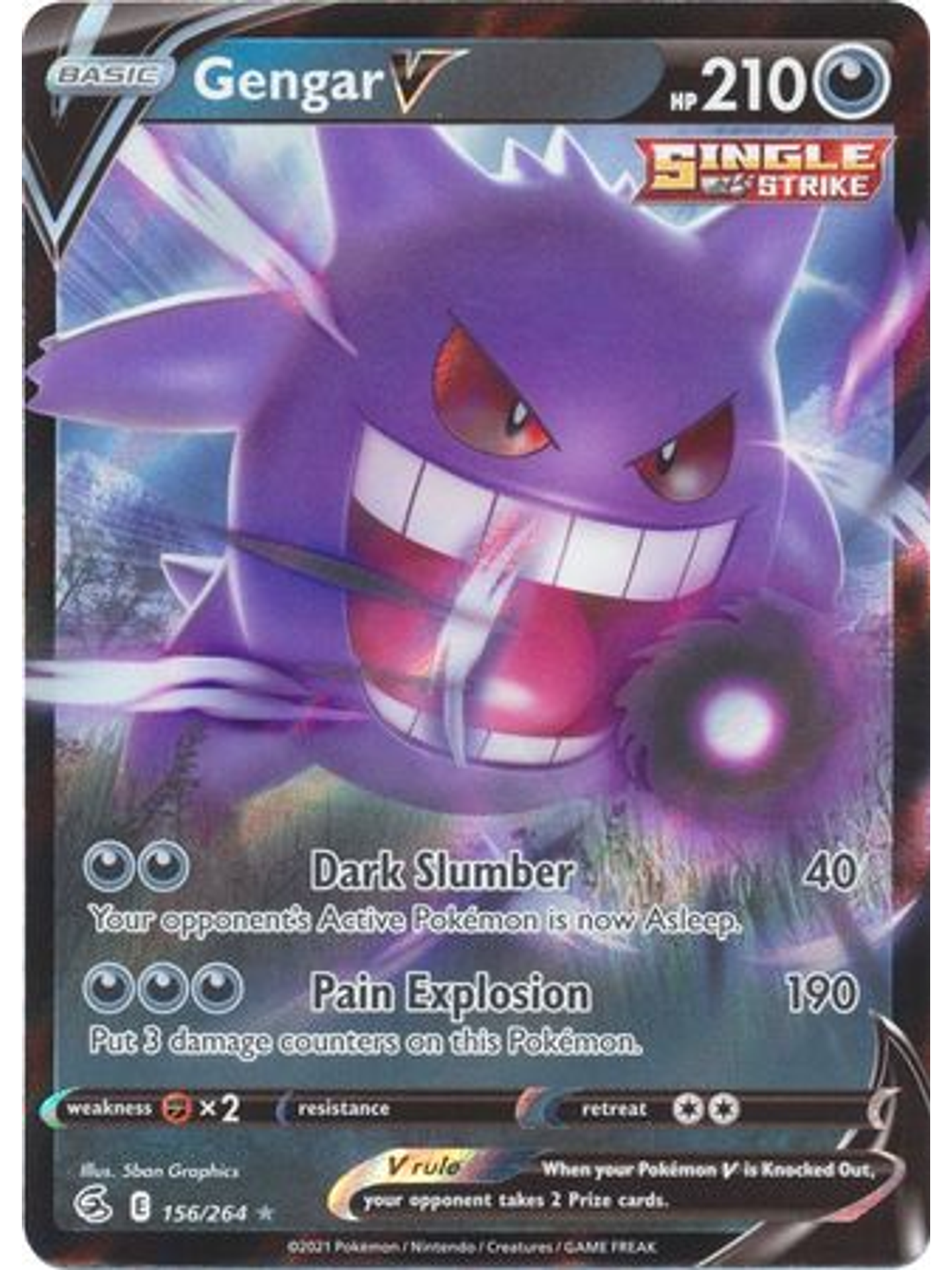 Gengar V - 156/264 - Ultra Rare 1