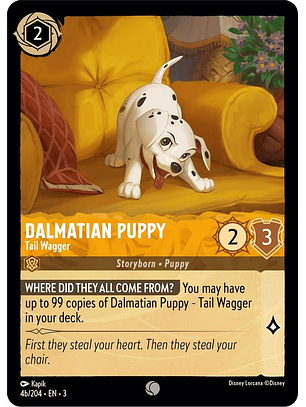 Dalmatian Puppy - Tail Wagger (4b/204)  - 004/204 - Common